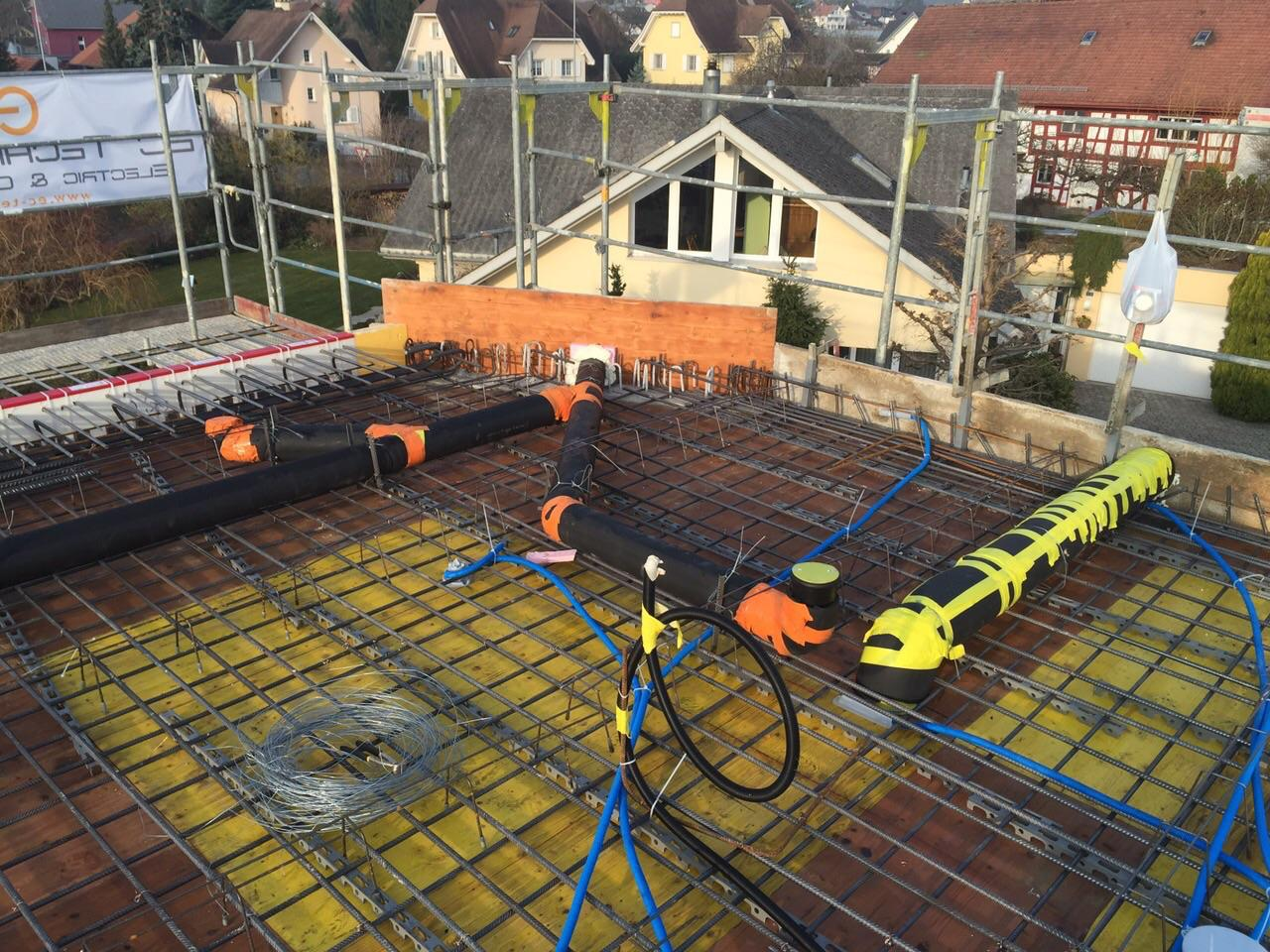 Installationsverteilung Bauvorhaben